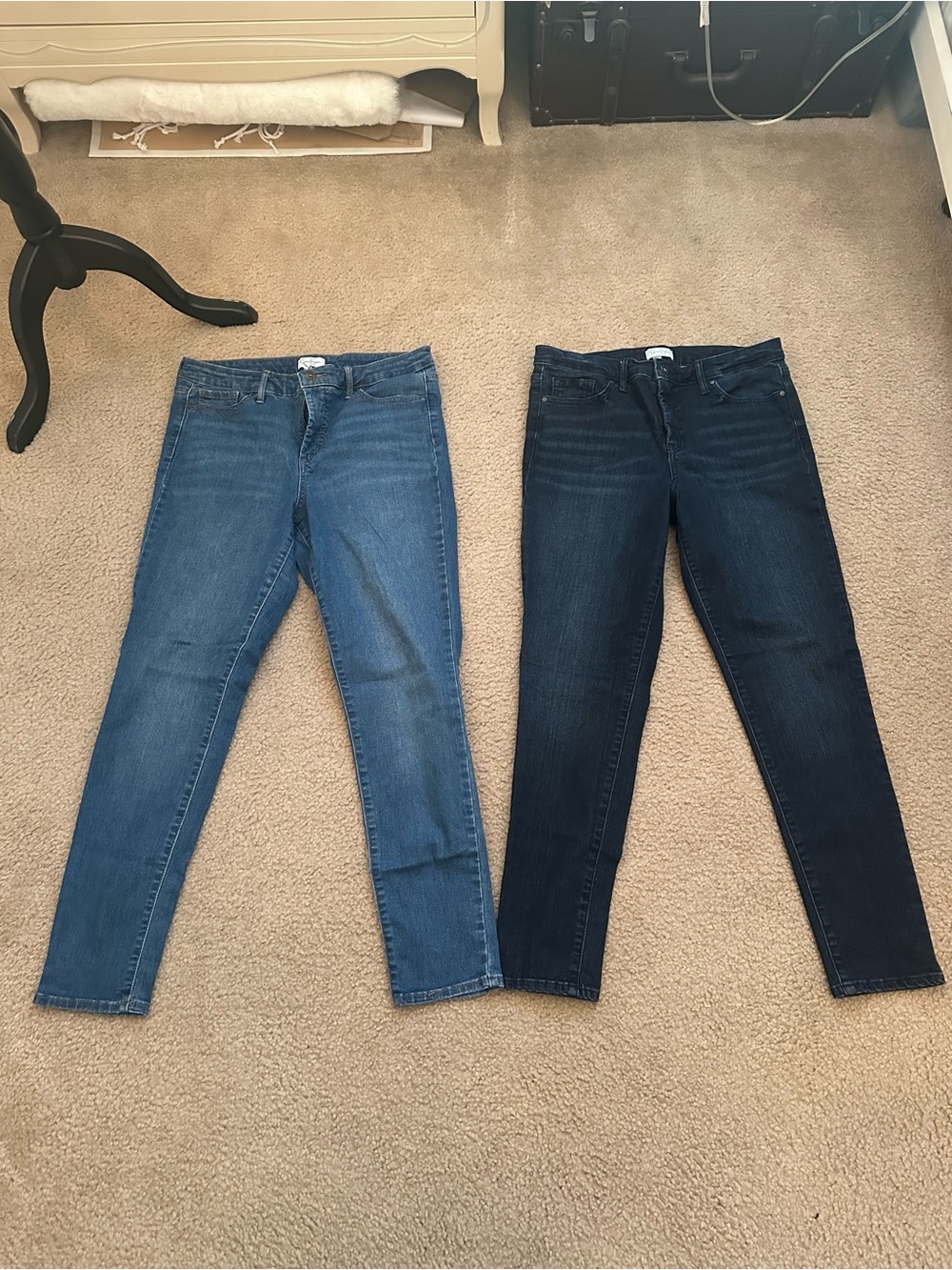 Jessica Skinny Jeans Duo in Light Blue and Dark Blue